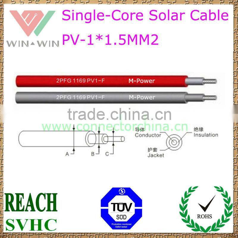 TUV Approval Single Core PV Solar Cable 007