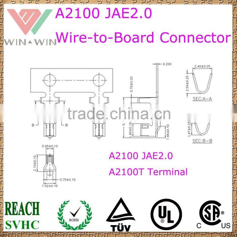 2.0mm Pitch A2100 JAE2.0 Electronic Wire to Board Connector