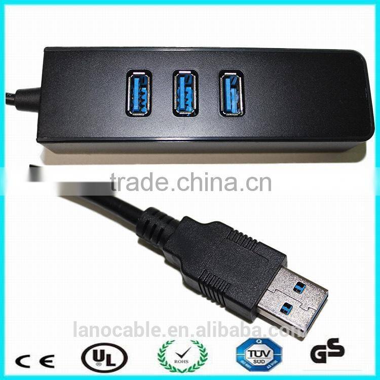 Wholesale 20cm black superspeed usb3.0 ethernet converter