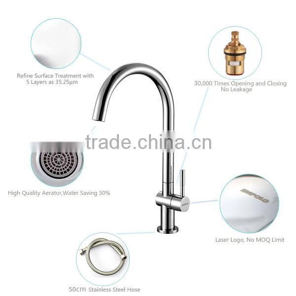 Promotion Single Handle Brass Cold Kitchen Faucet Cookhouse Water Taps SC551