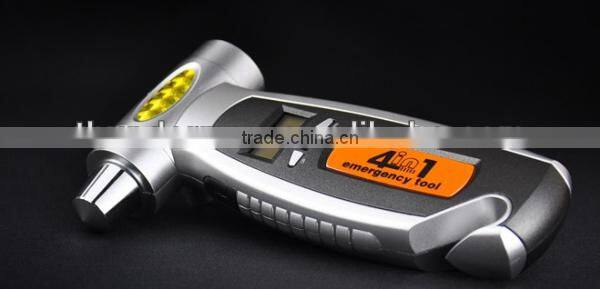 4in1 150psi multifunction digital tire pressure gauge with LED Flashlight