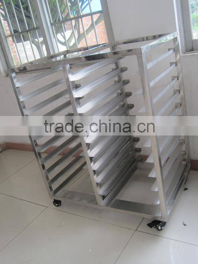 10 Trays 20 Pans Stainless Steel Trolley Bakery Bread Rack