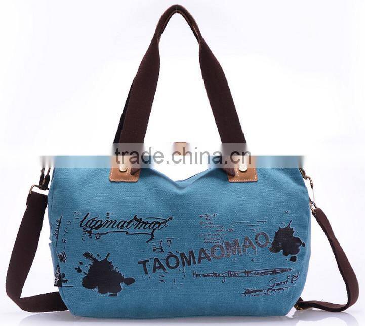 Multifunctional shoulder bags messenger bags canvas fashion woman bags wholesale