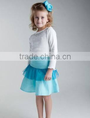 2015 yiwu factory hot sale persnickety Girls dancing mini skirts new design pettiskirt baby girl ruffle tutu ballet pettiskirt