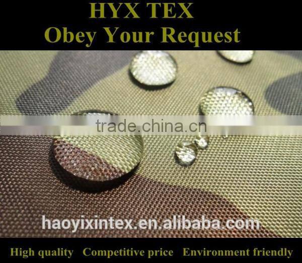 600d print camouflage oxford fabric PU