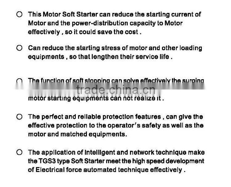 7.5KW 380V 660V energy saving system soft starter for electric motor