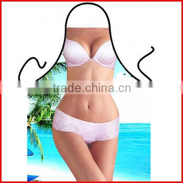 High quality sublimation printed polyester sexy apron