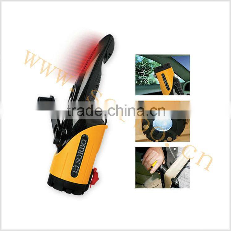 SORBO Multifunction Emergency Light Bus Safety Escape Hammer with Cell Phone Charger