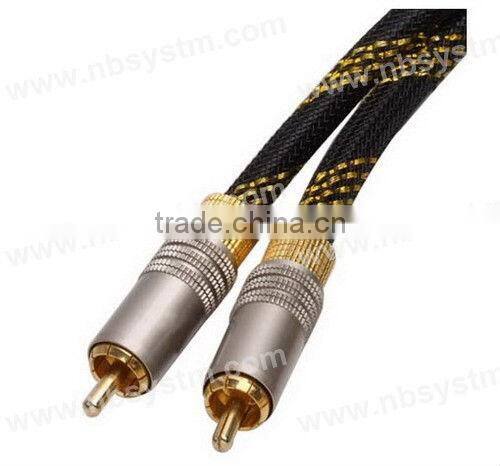 Assembly Type Interconnect Cable RCA Plug toRCA Plug