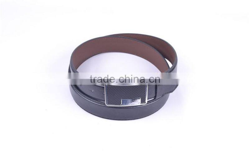 Inner Alloy Buckle With Double Stitch Casual Waist PU Belt For Man