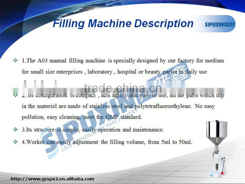 SPX Manual Yogurt Cup Filling Machine