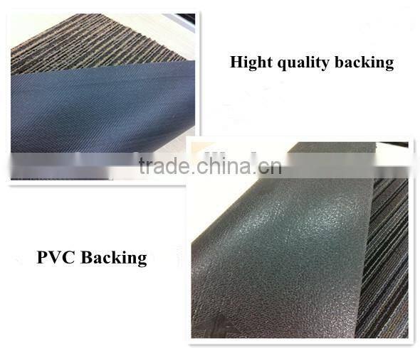 Jacquard technics and loop pile pattern pvc carpet tiles with high quality