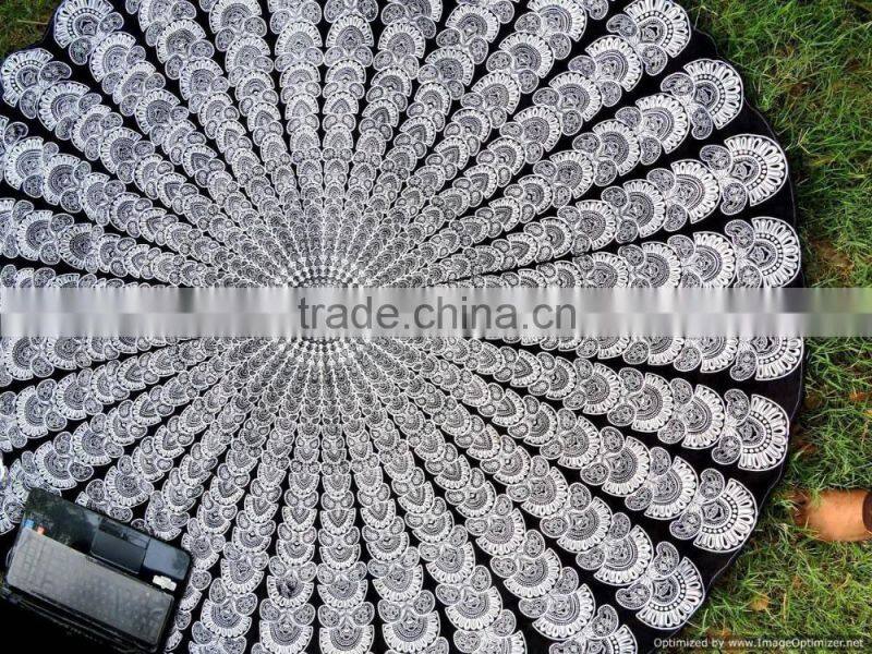 Mandala Round Roundie Yoga Mat Beach Throw Bohemian Roundie Hippie Mandala Round Throw Beach Roundie Tapestry Beach Roundie Art