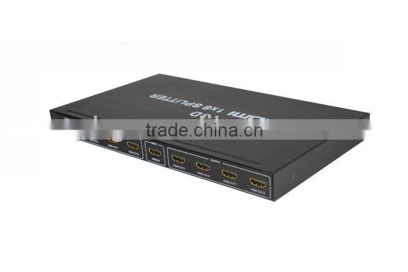 1x8 HDMI Splitter support 3D HDTV, STB, DVD