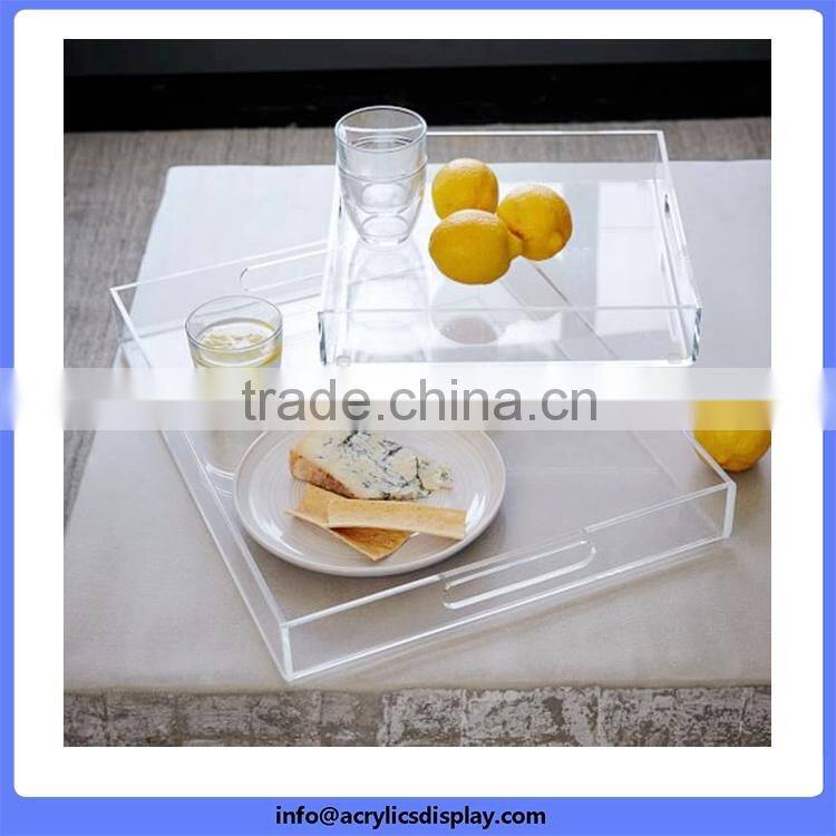 China gold supplier economic clear acrylic towel trays