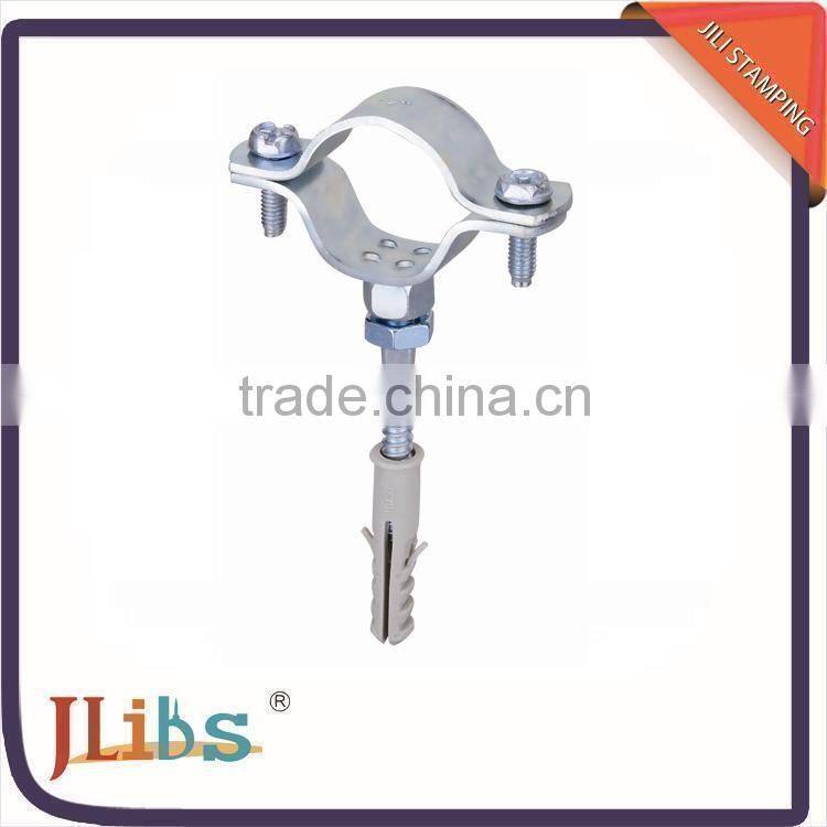 F Welded clamps with screw and plastic anchor