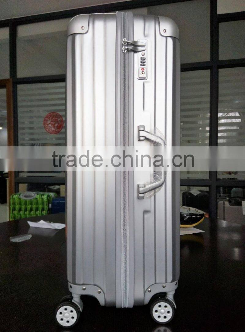 TOP and High quality hard ABS+PC Bright trolley luggage set