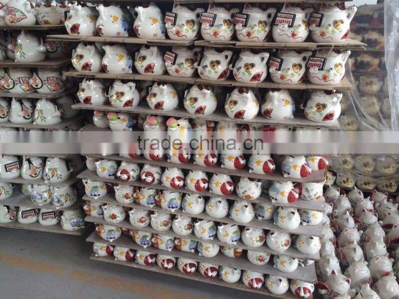 ceramic lucky cat porcelain gift for home decor