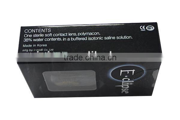 korea Eclipse yearly colour contact lenses 3 tone manufactured in korea