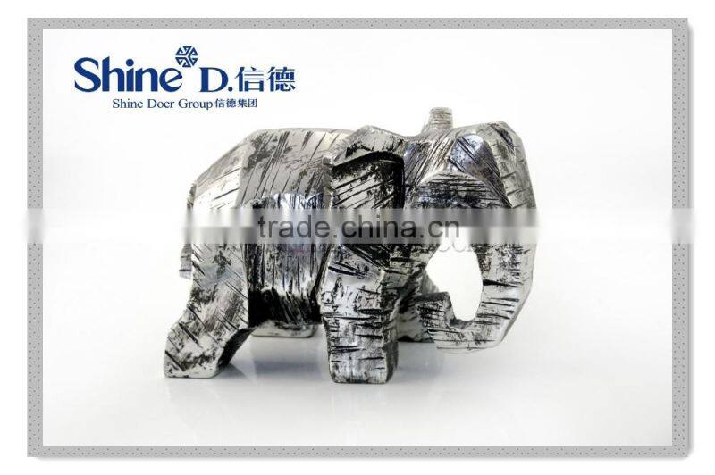 Antique finish Silver electro plating Elephant statue