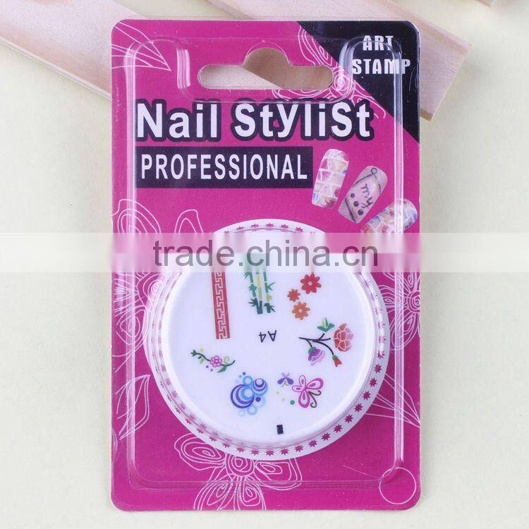 Hot sale Stamping nail art&New sttle nail art stamp set including polish and model board