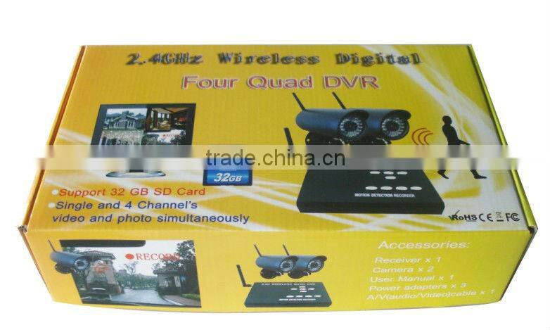 2.4G wireless digital night vision dvr camera