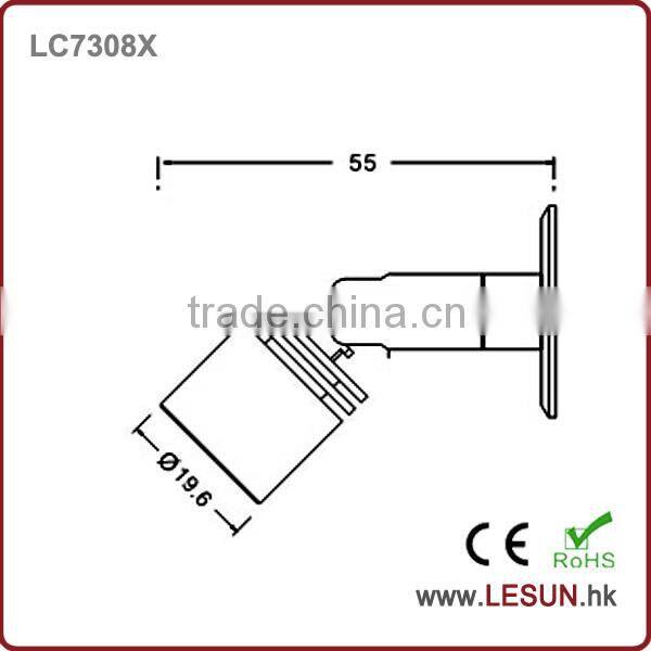 Hot flexible spotlight LC7308 1W led jewelry spot light