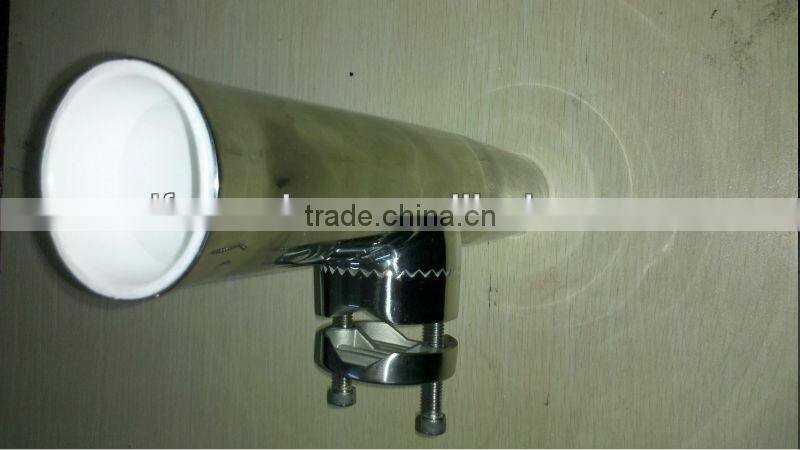 Stainless Steel Clamp On Tulip Style Rod Holder/ Tournament Style