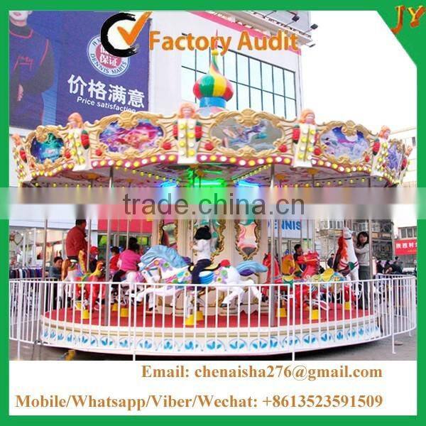 China amusement park playground equipment merry go around attraction carousel for sale