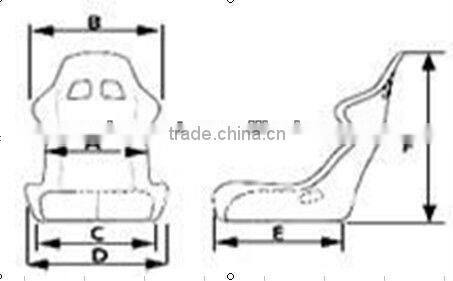 Racing Seats RECARO/Carbon Pvc Reclinable Car Seats For Sale/AD-2
