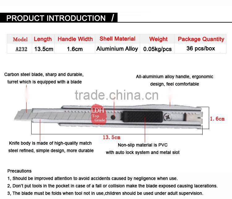 { LDH-B232 } Folding custom utility knife with multifuction
