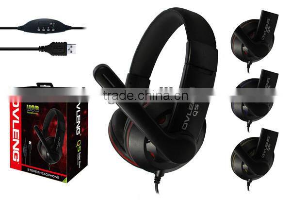 Ovleng Q5 USB computer multifunctional gaming headphones headsets
