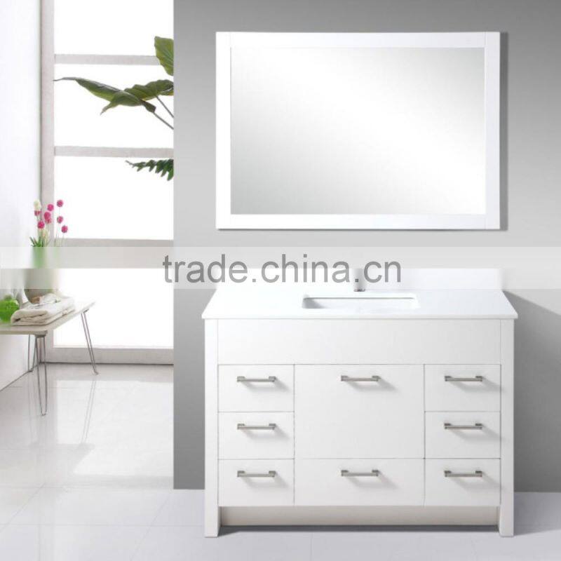 Pure White Simple Design Bathroom Vanity