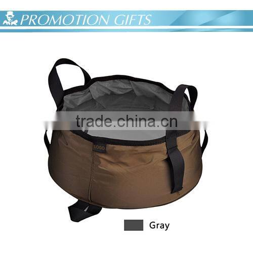 nylon folding portable wach basin outdoor camping bucket