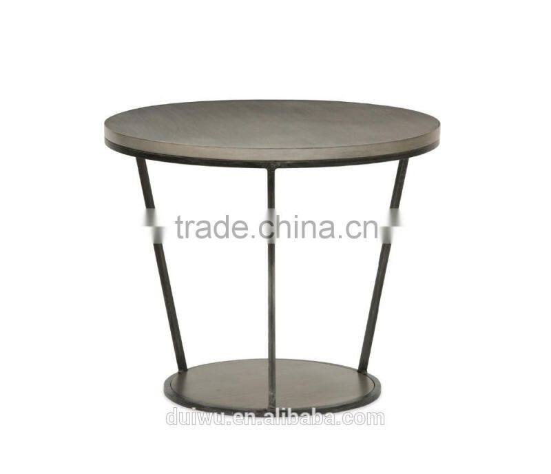 Simple style home furniture living room metal round bed side table