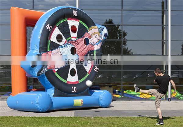 hot sell ! inflatable soccer darts game / inflatable sports game / inflatable football toss