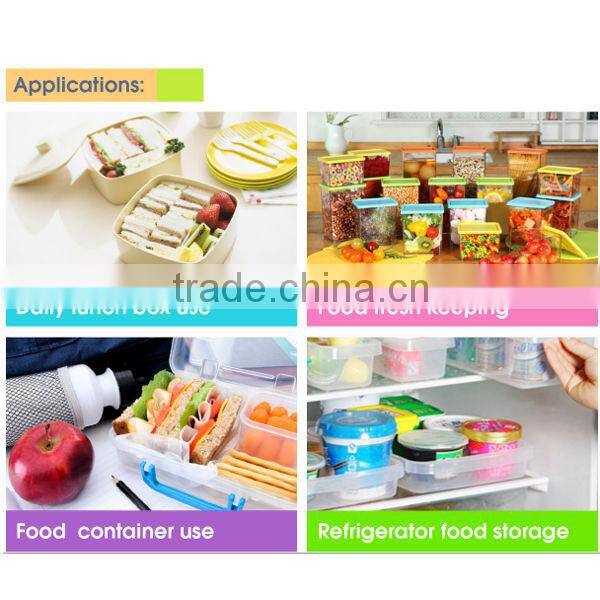 2014 hot eco friendly plastic food container, heating up bento lunch box