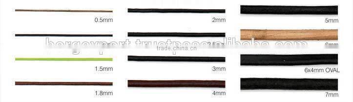 Plain Round Leather Cord From BORG EXPORT