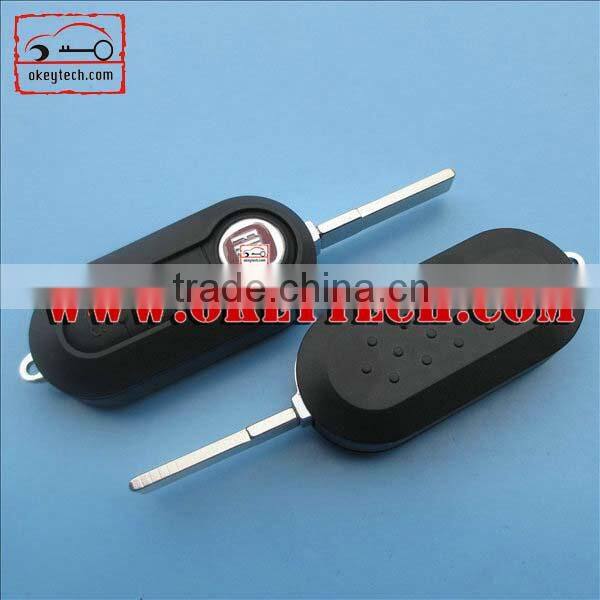 OkeyTech Fiat 500 3 button flip remote key shell for fiat 500 key cover fiat