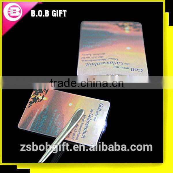 Pretty credit card torch with 2 LED lights