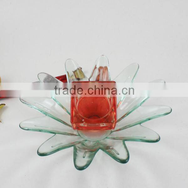 dirrerent shapes christmas glass candle holder for home decoration
