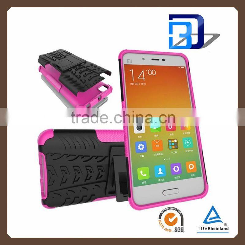Buy direct from china Slim 2 in 1 PC+TPU Hybird armor rugged case cover for Xiaomi 5 with stand, for Xiaomi 5 case