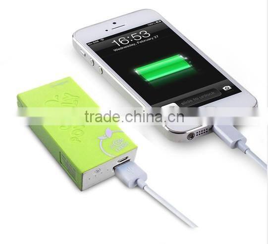 External portable lithium ion jelly battery charger for iphone, samsung galaxy s2,s3,s4