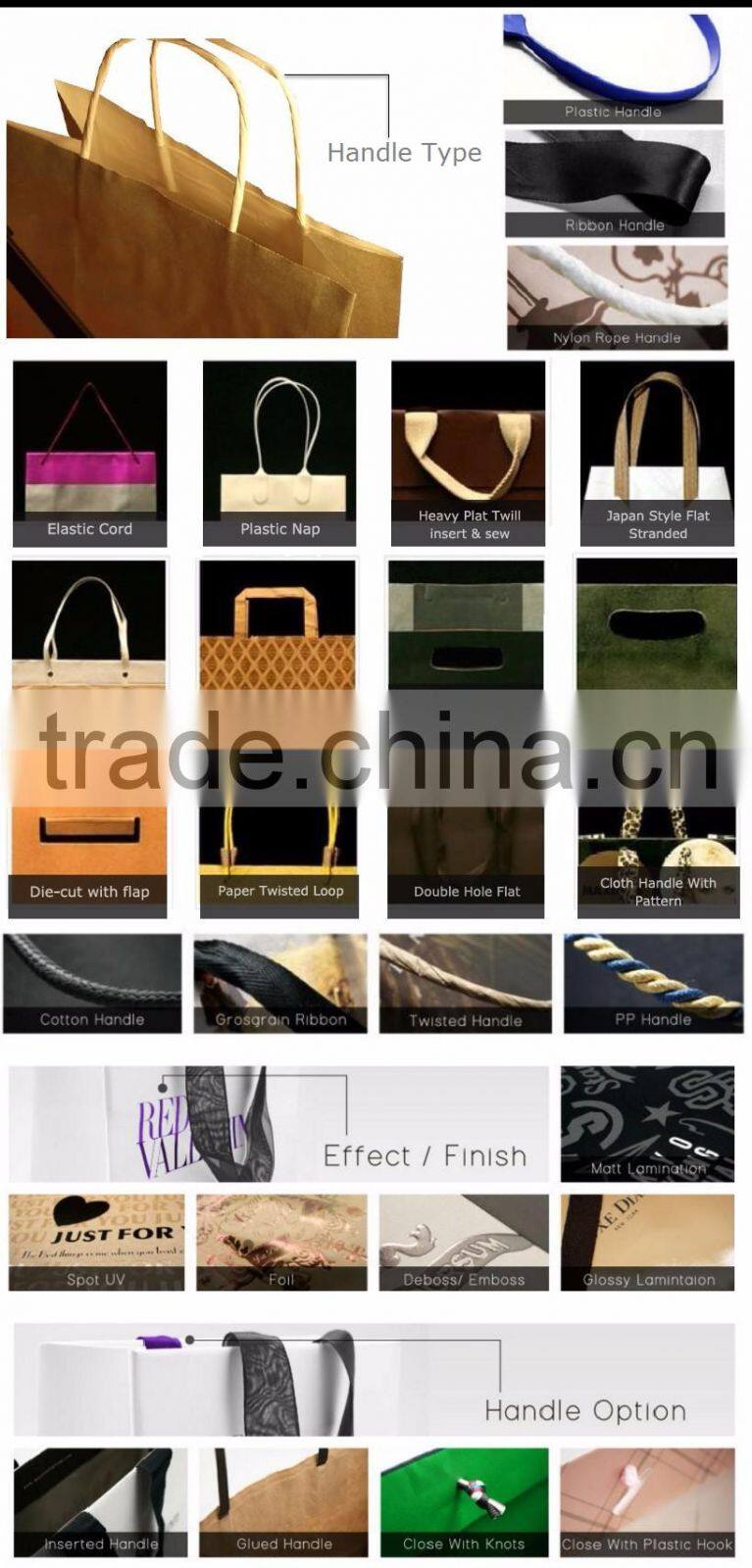 Eco Friendly Printed Paper Bags For Promotion Supplier