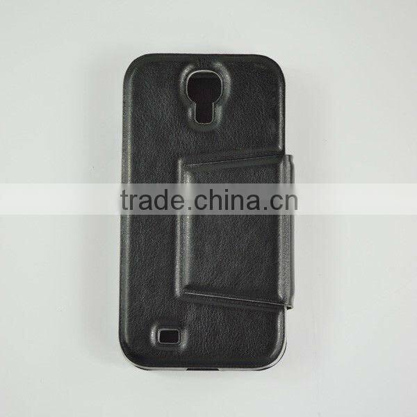 cool standable black pu leather flip case for nokia lumia 820 color is optional