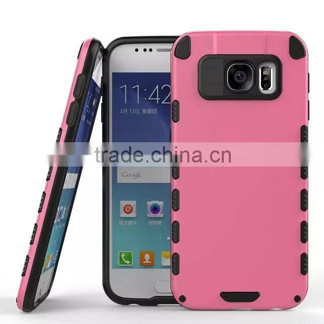 For Samsung Galaxy S6 Hybrid TPU Case, Shockproof Hard Case for Samsung S6 Protective PC Slim Cover