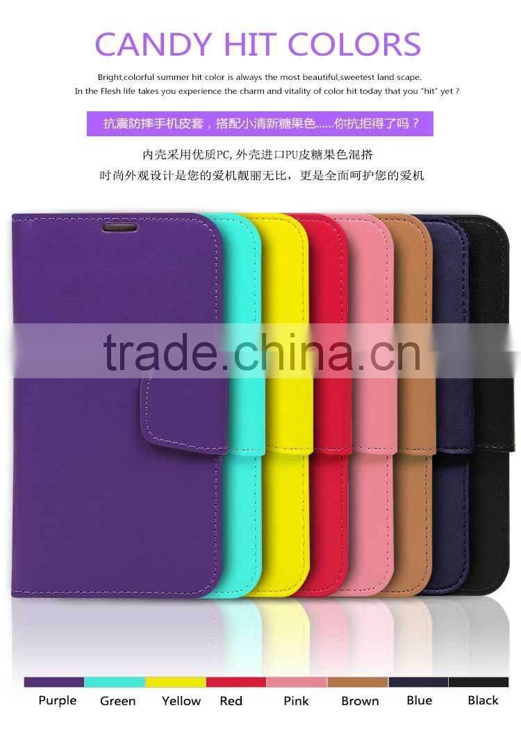 Factory directly Wholesale pu leather flip cover case for Apple Iphone 6