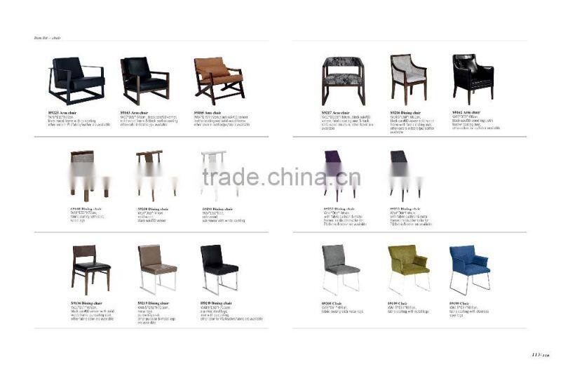 China Supplying Solid Wood Legs PU Seating Dining Chairs
