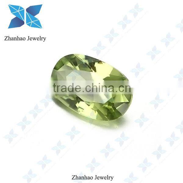 oval cut peridot nano spinel for jewelry making