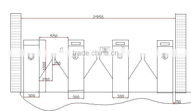 Simple Bridge Bevel Smart flap barrier gate